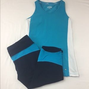 L-RL Active Tank & Capri Leggings XS
